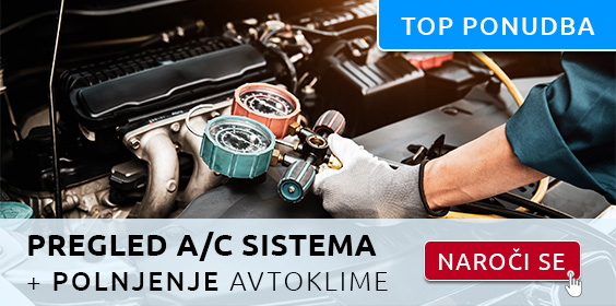 Pregled A/C sistema in polnjenje avtoklime