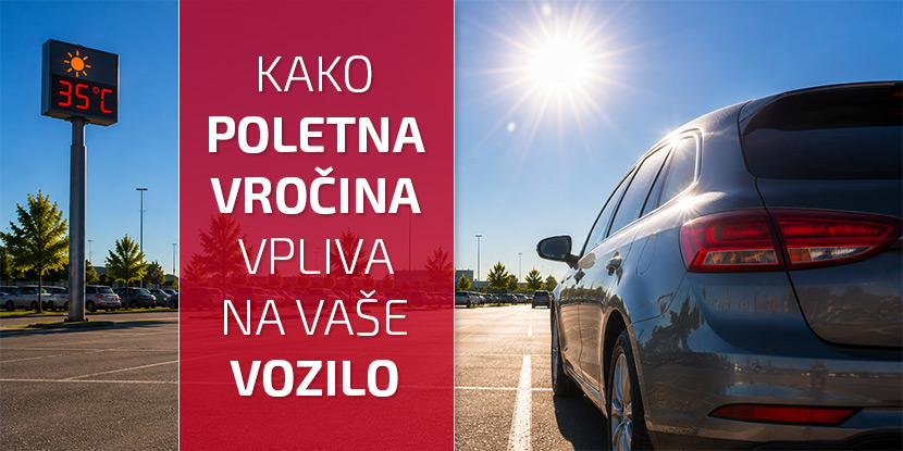 Parkiranje vozila na soncu